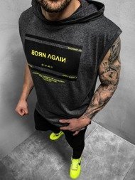 Мъжка тениска без ръкав графитна OZONEE MACH/M1152Z