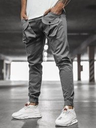 Мъжки панталони jogger сиво OZONEE G/11144