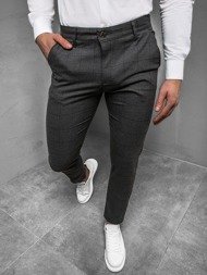 Мъжки панталони графитно OZONEE DJ/5514