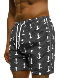 Мъжки плувни шорти графитно OZONEE JS/ST071