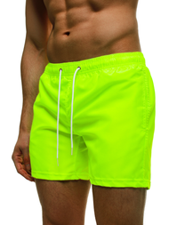Мъжки плувни шорти жълт-неон OZONEE ST002-10
