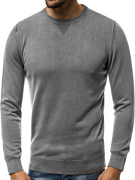 Мъжки пуловер сив OZONEE BL/M023