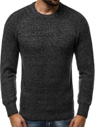 Мъжки пуловер черен OZONEE HR/1807