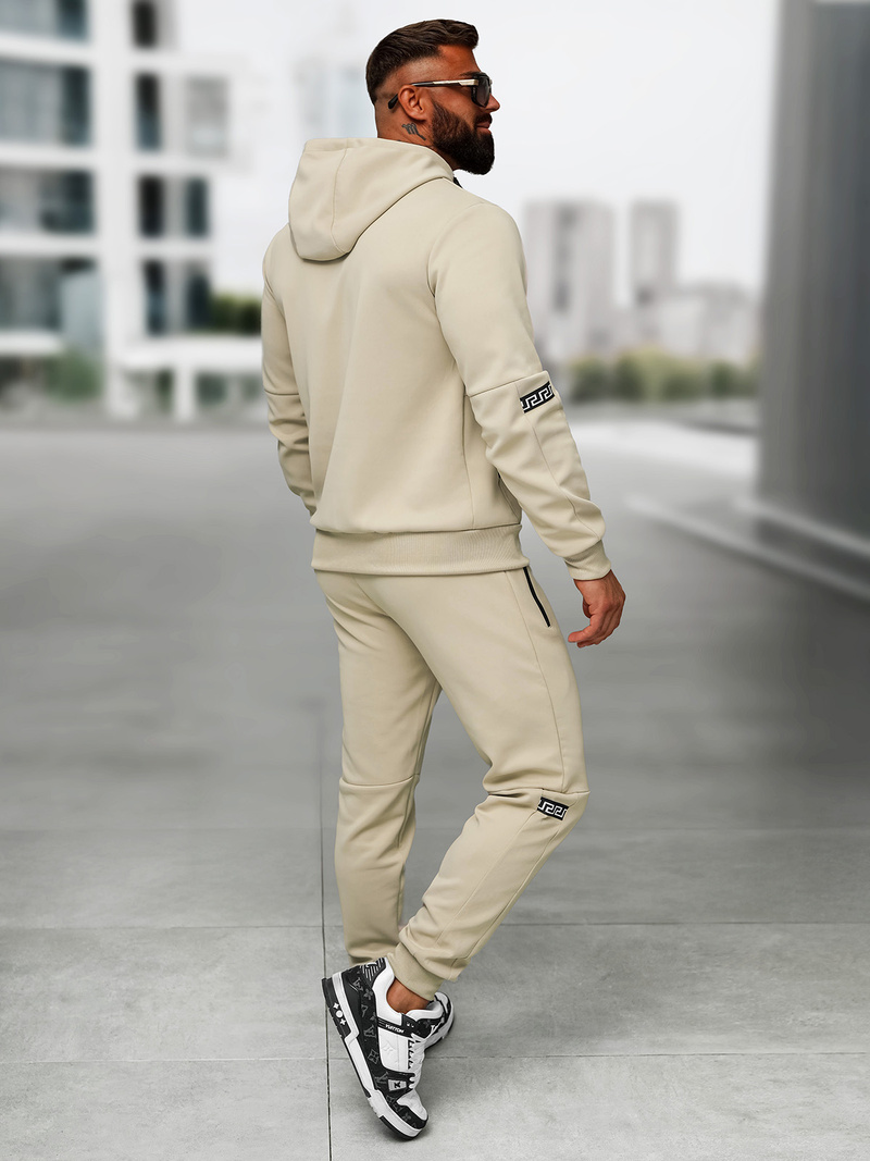 Мъжки спортен екип бежова OZONEE O/LN11887