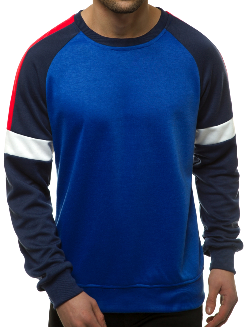 Мъжки суитшърт синя OZONEE JS/JZ11038