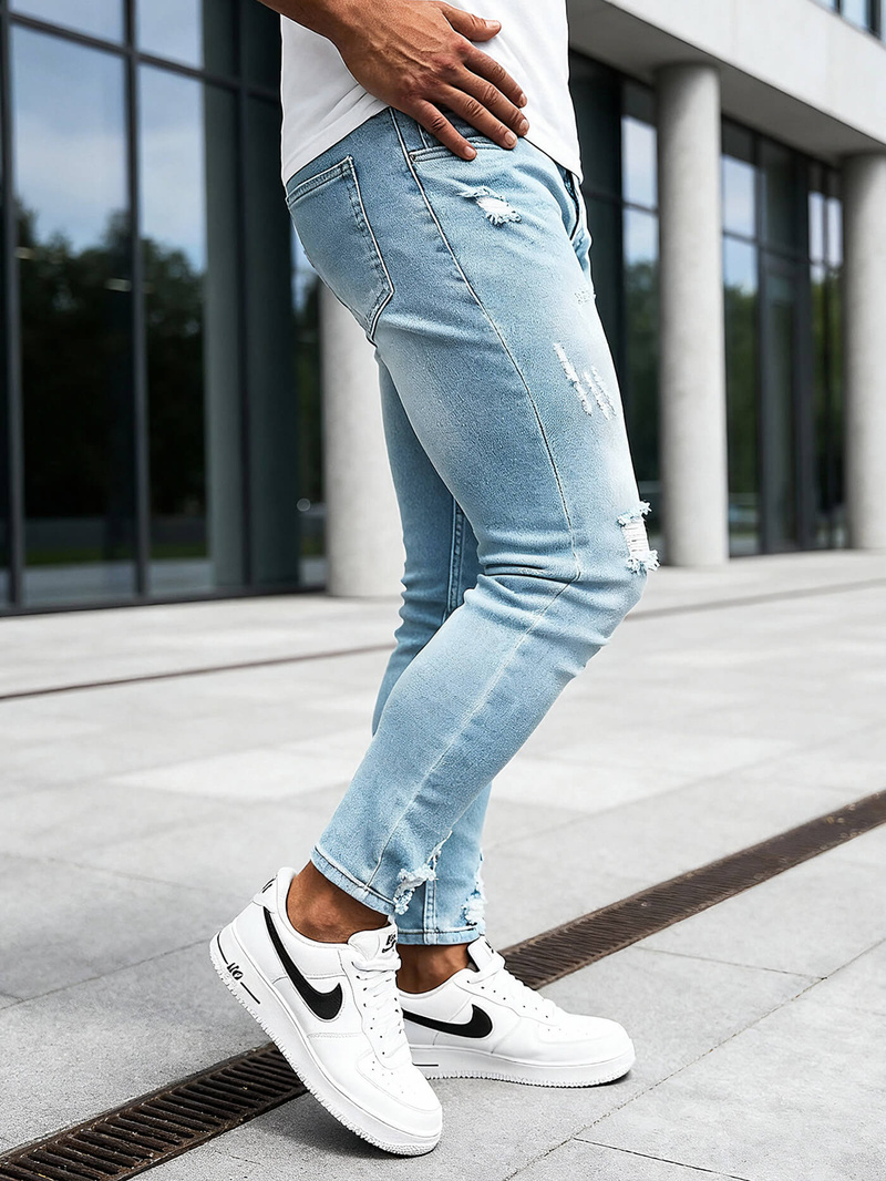 Мъжки дънки светлосиньо OZONEE DO/2860