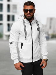 Мъжки спортен екип бяло-черен OZONEE O/LN11887