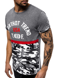 Мъжка тениска графитен OZONEE JS/SS10983