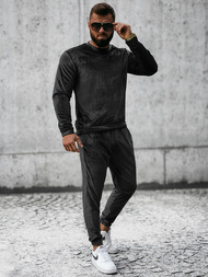 Мъжки спортен екип черен OZONEE O/D7516