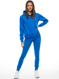 Дамски долнища на анцуг синьо OZONEE JS/CK01