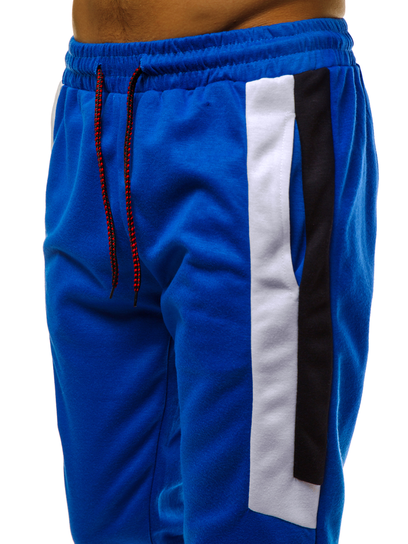 Мъжко долнище на анцуг синьо OZONEE JS/JZ11019