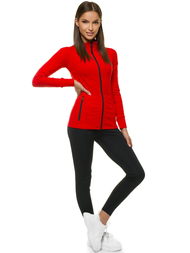 Дамски суичър червена OZONEE JS/HD151/5