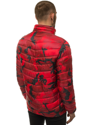 Мъжко яке червено-камуфлажно OZONEE JS/SM80Z