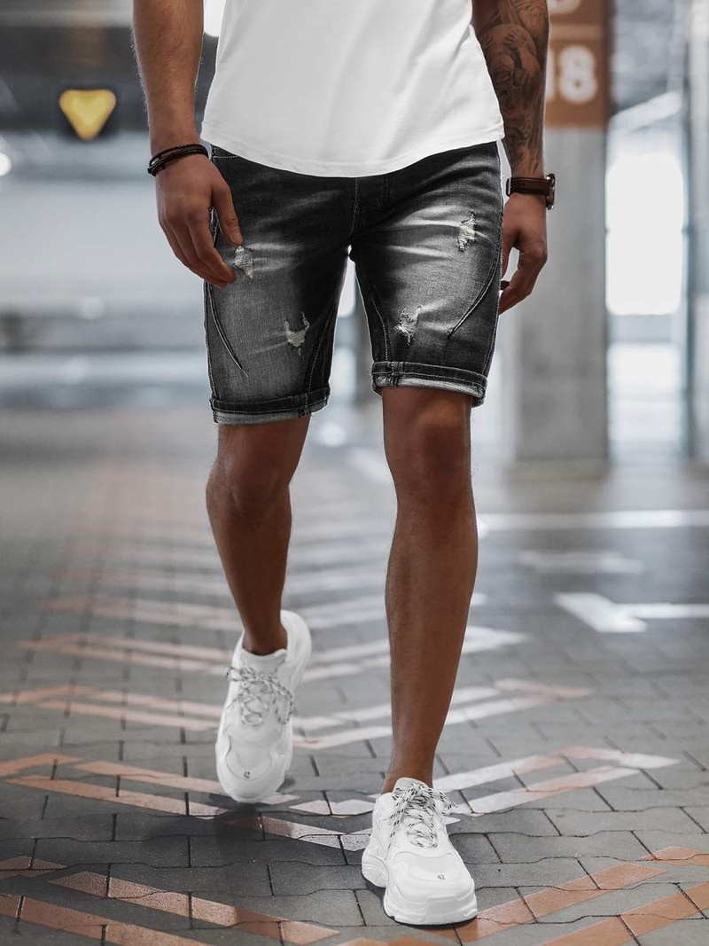 Mъжки шорти черни OZONEE NB/MP0040NZ