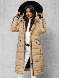 Дамско яке бежова OZONEE O/W377