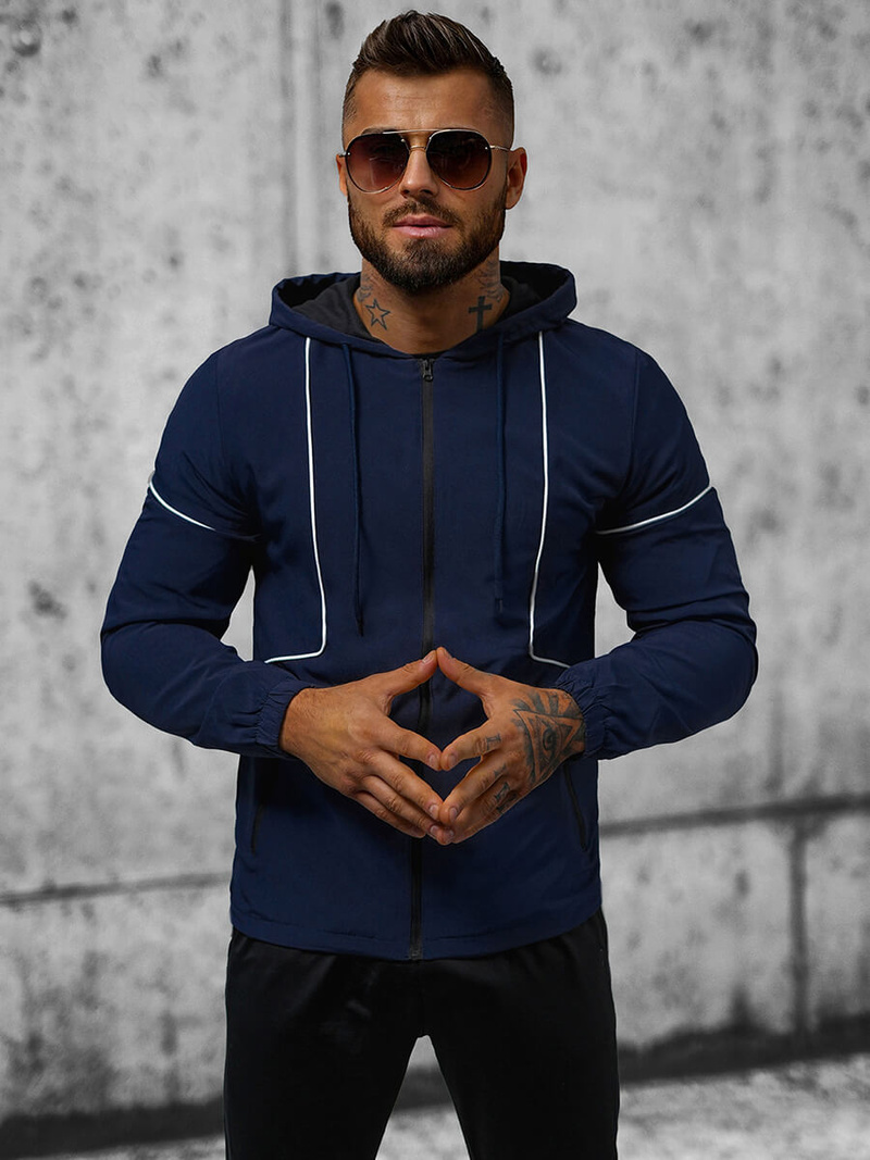 Мъжко яке тъмнсиня OZONEE JS/M10300