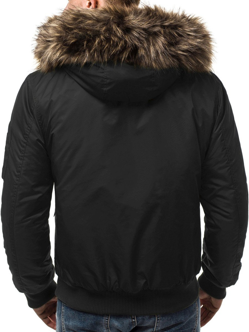 Мъжко яке черно OZONEE O/99122