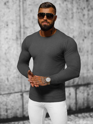 Мъжки пуловер графитен OZONEE NB/MMB602/3Z