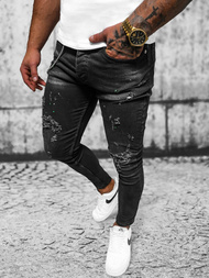 Мъжки дънки черни OZONEE O/MB460