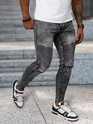 Мъжки дънки черни OZONEE NB/MP0069N