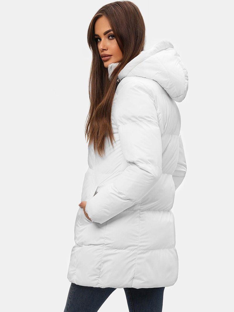 Дамско яке бяла OZONEE JS/5M722/281