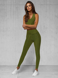 Дамски анцуг от две части каки OZONEE JS/YW88037/7Z