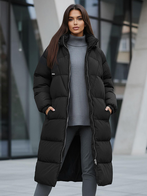 Дамско яке черно OZONEE JS/5M3163/392Z