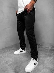 Мъжко долнище на анцуг черно JS/XW007SZ