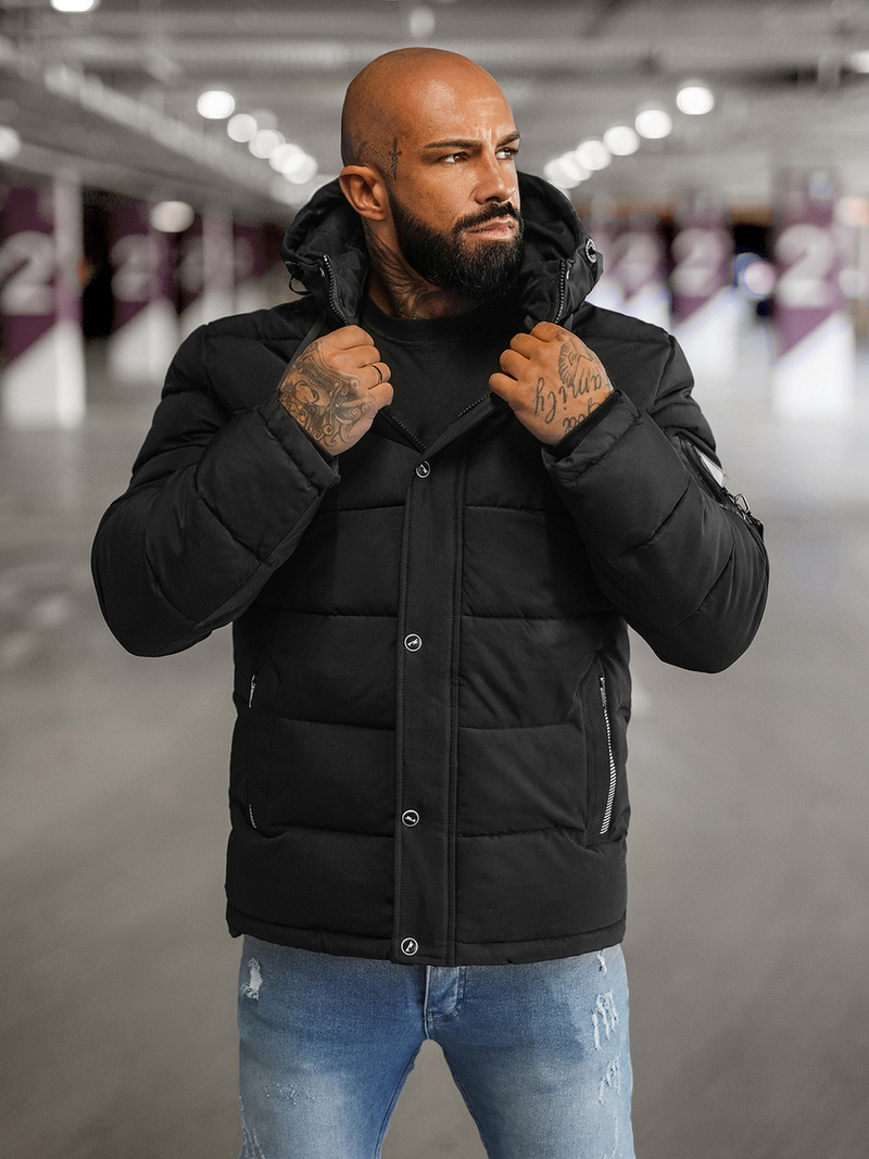 Мъжко яке черни OZONEE JS/57M7503/392