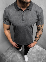 Мъжка поло тениска графитна OZONEE JS/GD01Z