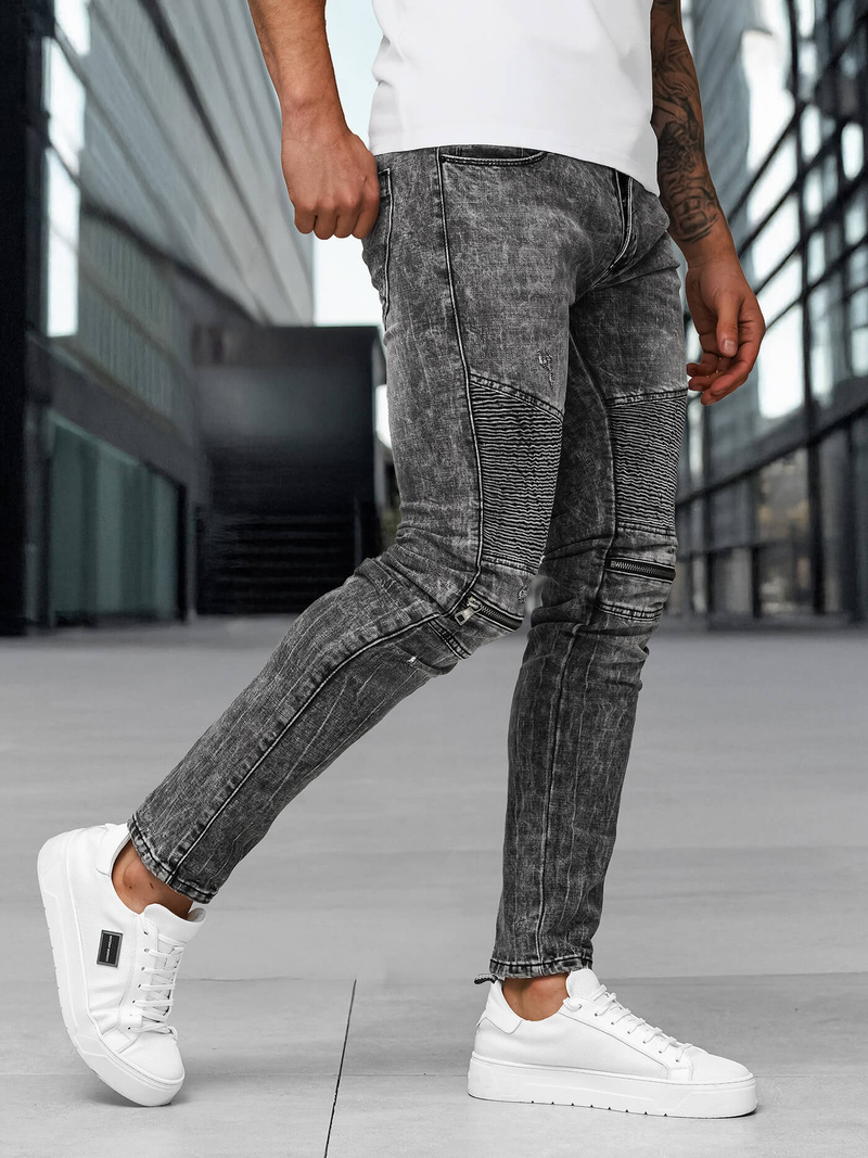 Мъжки дънки черни OZONEE NB/MP0069NZ