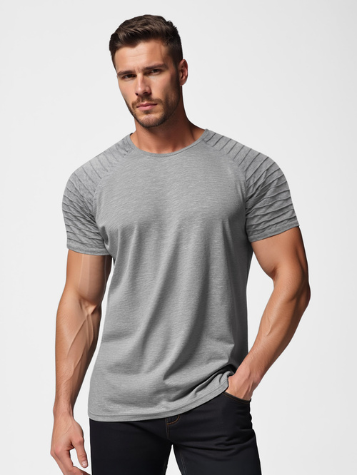 Мъжка тениска графитен OZONEE JS/8T88/5