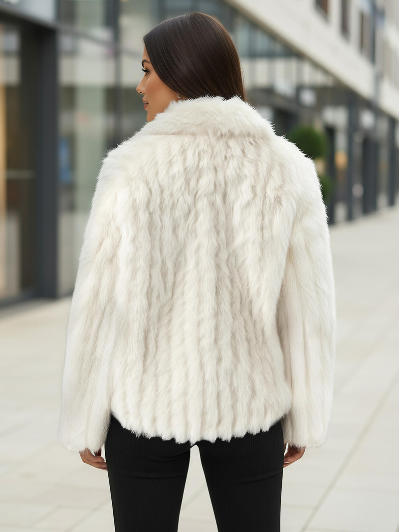 Дамско яке бял OZONEE JS/11Z8261Z