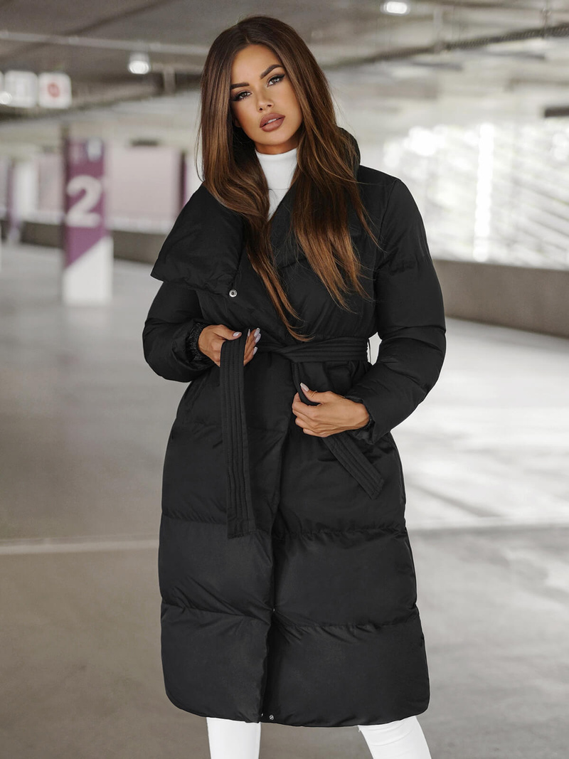 Дамско яке черно OZONEE JS/M737/392Z