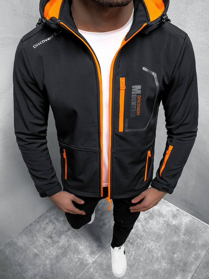 Мъжко softshell яке черна OZONEE JS/HH024/1B