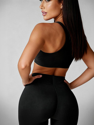 Дамски клин черен OZONEE JS/YW06011/1Z