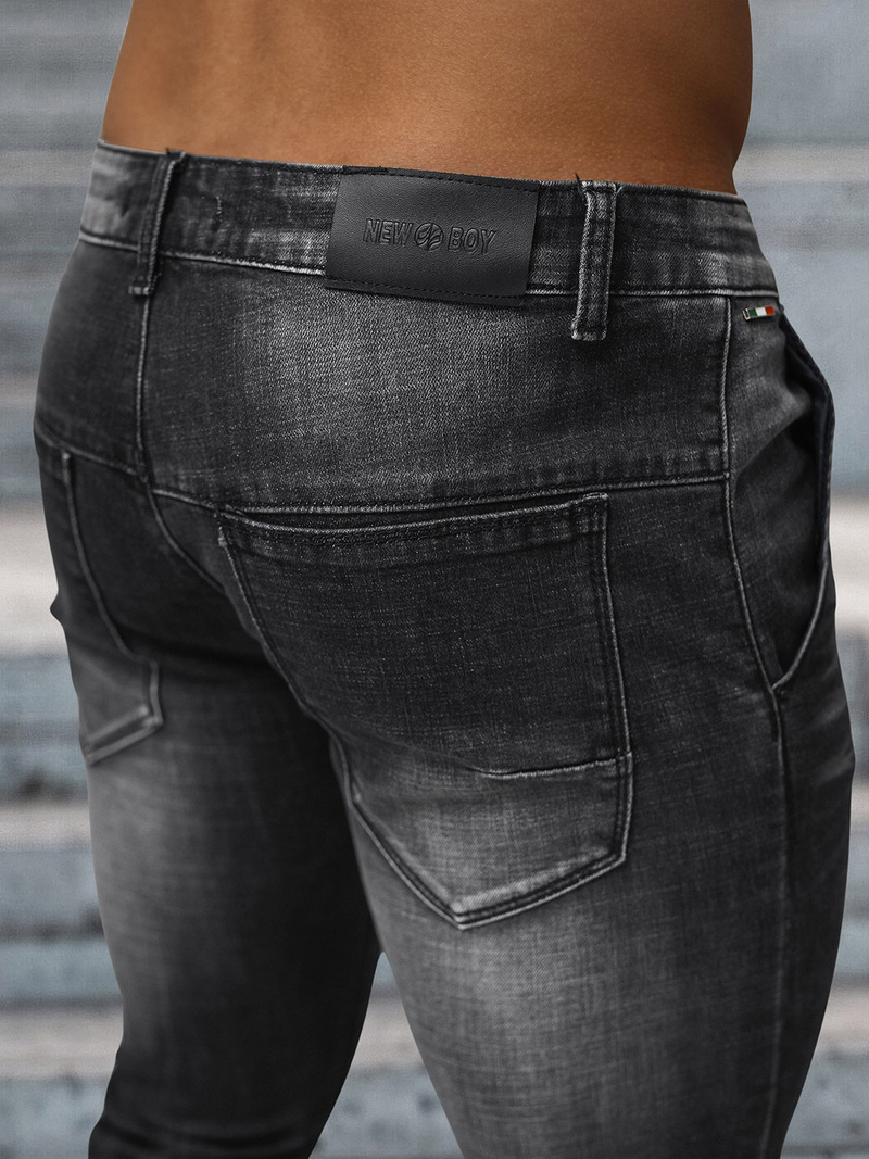 Мъжки дънки черни OZONEE NB/MP0091N