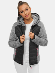 Дамско яке черна OZONEE JS/KSW7001