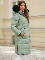 Дамско яке ментова OZONEE O/W377Z