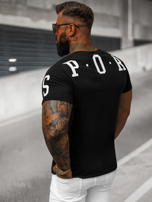 Мъжка тениска черна OZONEE O/8T1260/3