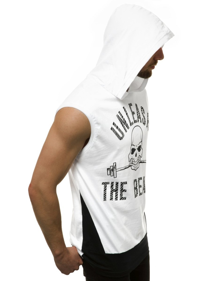 Мъжка тениска бяла OZONEE MACH/M1214