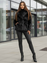 Дамско яке черно OZONEE JS/11Z8261Z