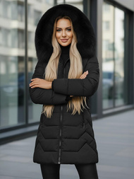 Дамско яке черно OZONEE JS/16M9121/392Z