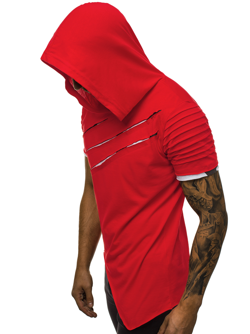 Мъжка тениска червена OZONEE O/1187XZ