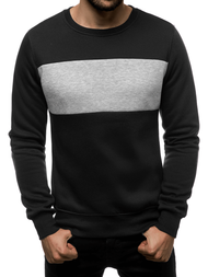 Мъжки суитшърт черно-сив OZONEE JS/2020/2