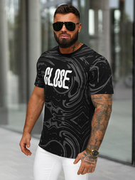 Мъжка тениска черна OZONEE O/MPO3470