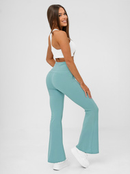 Дамски клин с широки крака ментова OZONEE JS/KTK006-J