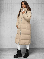 Дамско яке бежова OZONEE JS/5M3163/62Z