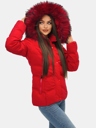 Дамско яке червена OZONEE JS/M9057/270