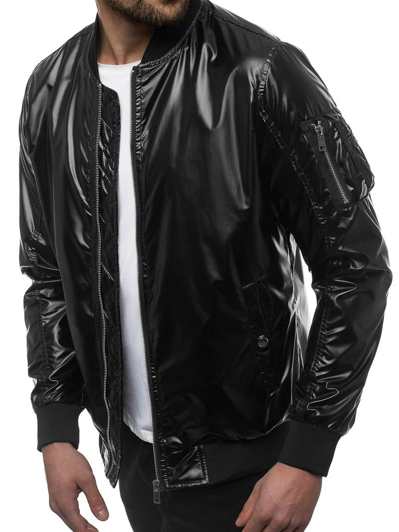 Мъжко яке черна OZONEE N/6147